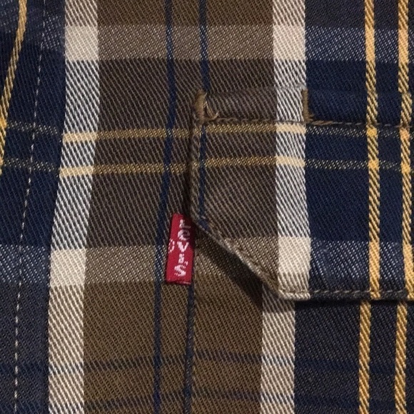 Levi’s button down plaid Tencel fabric shirt Sz Small NWT - Picture 7 of 8
